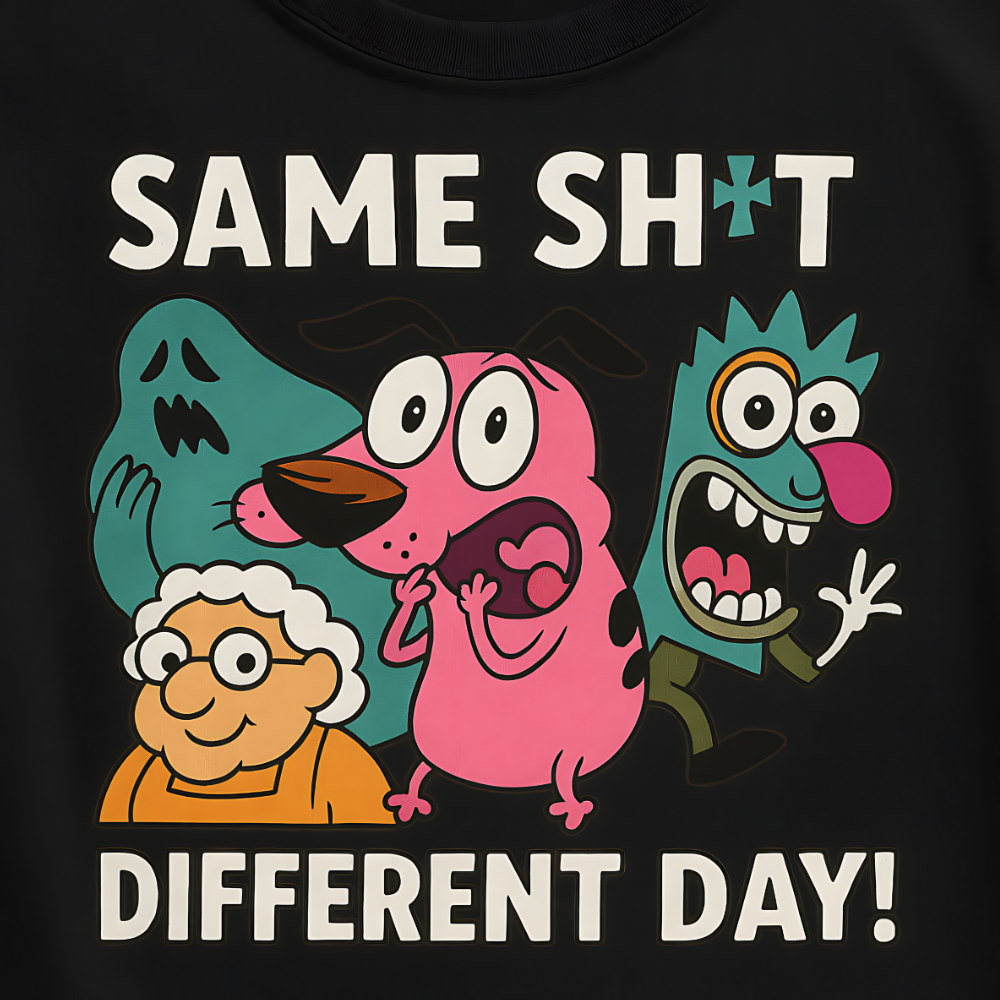 Same Sh*t Different Day:Oversized T-Shirt - Image 2