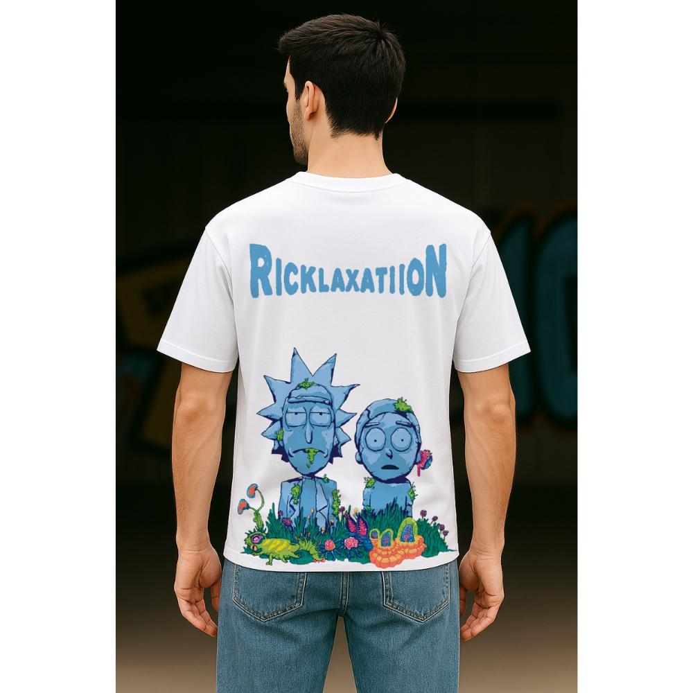 Rick and Morty Ricklaxation: Oversized T-Shirt - Image 2