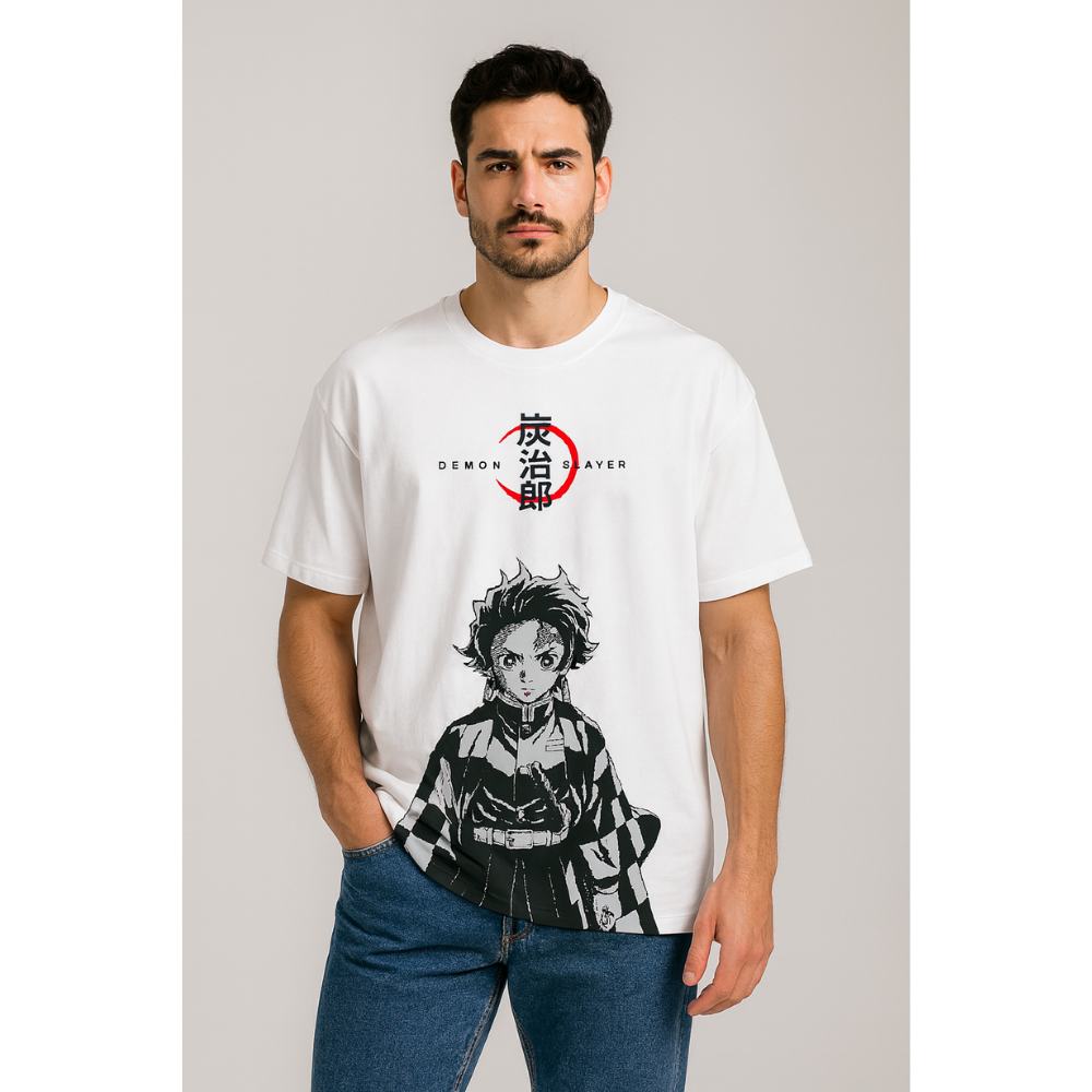 Demon Slayer Tanjiro: Oversized T-Shirt - Image 3