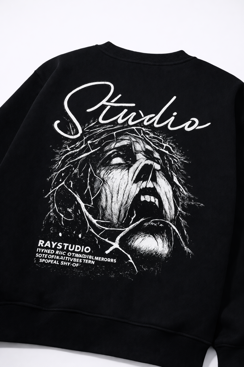 Tormented Studio: Black Sweatshirt - Image 3
